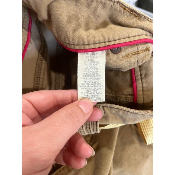 Vintage American Eagle Y2K Velour Mini Skirt Size 4 Tan with Belt - Picture 4 of 7